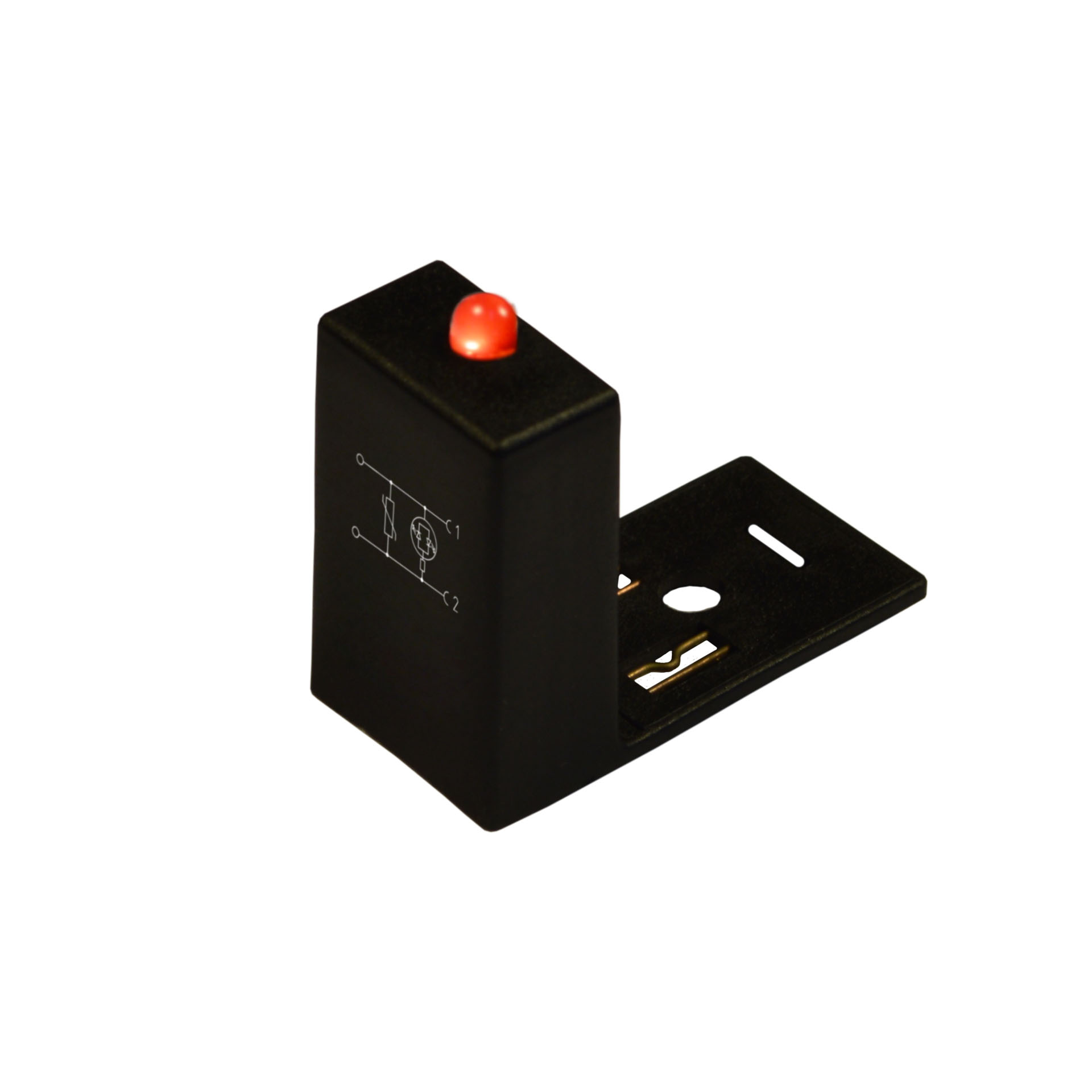 Adapter for DIN43650/B RED LED + VARISTOR 230V EARTH H.6